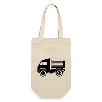 Lkw - Geschenkbeutel für Flaschen - Natur - Vorne