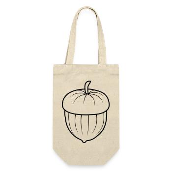 Noix de gland design - Sac à bouteille - nature - Devant