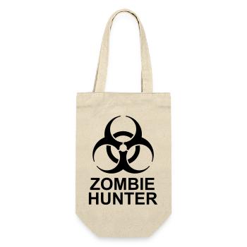 zombie hunter Halloween Quote - Gift Bag for Bottles - nature - Front