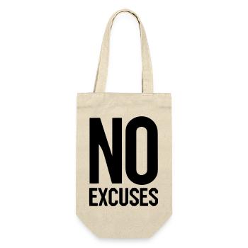 No excuses - Gift Bag for Bottles - nature - Front