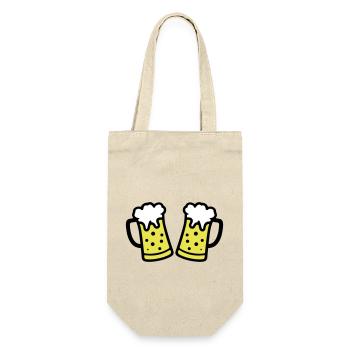 Chope de bière symbole de bière - Sac à bouteille - nature - Devant