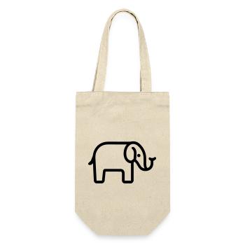 Elephant - Gift Bag for Bottles - nature - Front