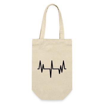 Pulse, heartbeat - Gift Bag for Bottles - nature - Front