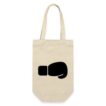 Boxhandschuh - Geschenkbeutel für Flaschen - Natur - Vorne