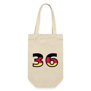 36 Number Germany Jersey - Gift Bag for Bottles - nature - Front
