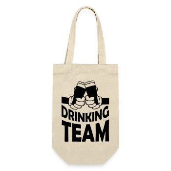 Freunde Drinking Team Bier - Geschenkbeutel für Flaschen - Natur - Vorne