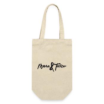 Mama und Tochter - Geschenkbeutel für Flaschen - Natur - Vorne