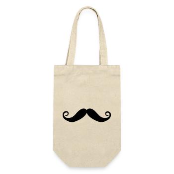 Moustache - Sac à bouteille - nature - Devant