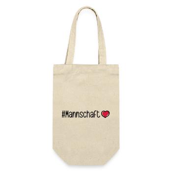 Mannschaft Herz - Geschenkbeutel für Flaschen - Natur - Vorne