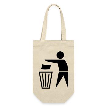 garbage_can - Geschenkbeutel für Flaschen - Natur - Vorne