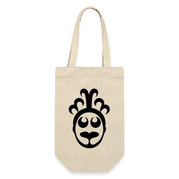 Clown - Geschenkbeutel für Flaschen - Natur - Vorne