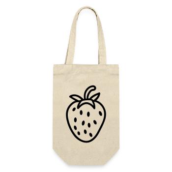 fraise - Sac à bouteille - nature - Devant