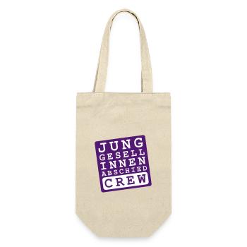 Junggesellinnenabschied Crew Braut - Geschenkbeutel für Flaschen - Natur - Vorne