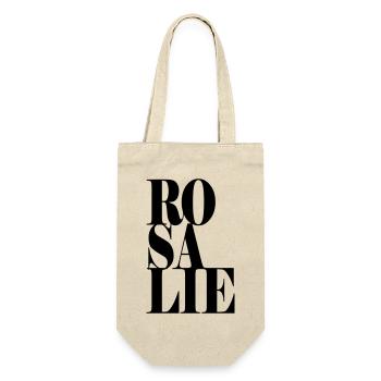 Rosalie Nom Prénom Police moderne Word Art - Sac à bouteille - nature - Devant