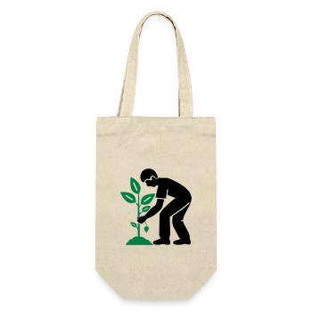 Baum Pflanzen Garten Umwelt - Geschenkbeutel für Flaschen - Natur - Vorne