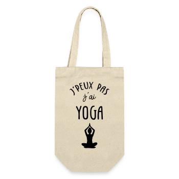 J'peux pas J'ai Yoga - Sac à bouteille - nature - Devant