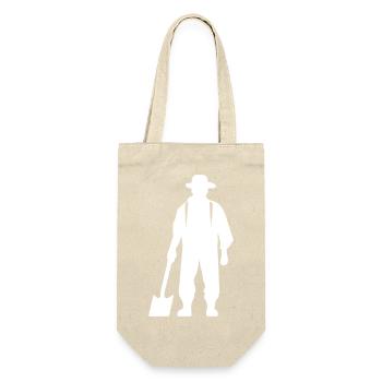 Silhouette de fermier Bauer - Sac à bouteille - nature - Devant