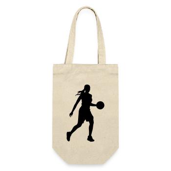 Basketball Player Silhouette Basketball Player Fra - Gift Bag for Bottles - nature - Front