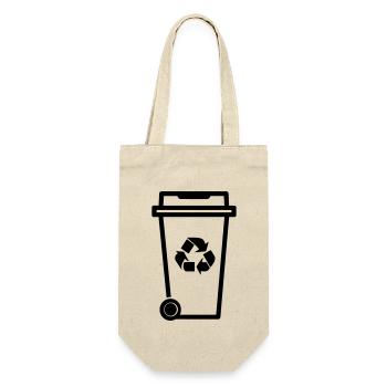 dustbin - Gift Bag for Bottles - nature - Front