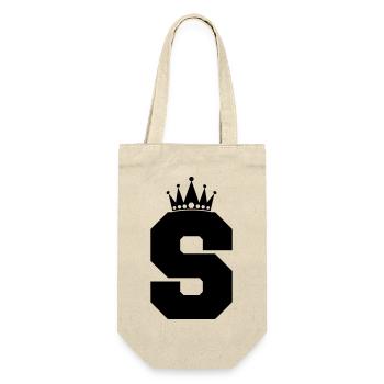 letter S Crown - Gift Bag for Bottles - nature - Front