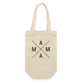 Mama - Geschenkbeutel für Flaschen - Natur - Vorne