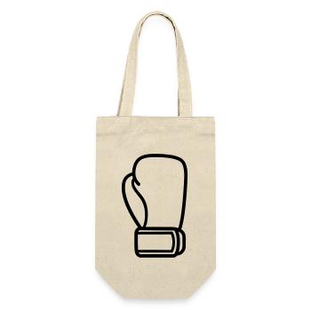 Boxhandschuh - Geschenkbeutel für Flaschen - Natur - Vorne
