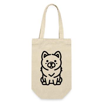 Dog - Gift Bag for Bottles - nature - Front