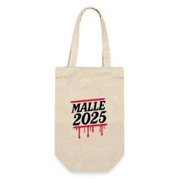 Malle 2025 Mallorca Urlaub - Geschenkbeutel für Flaschen - Natur - Vorne