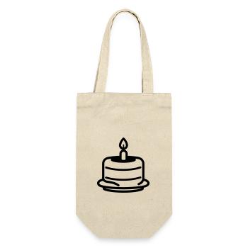 Birthday cake - Gift Bag for Bottles - nature - Front
