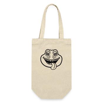 face head monster boese snake dangerous la - Gift Bag for Bottles - nature - Front