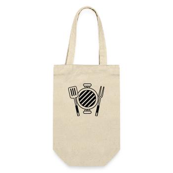 Coal Grill BBQ Grill Master Barbecue - Gift Bag for Bottles - nature - Front