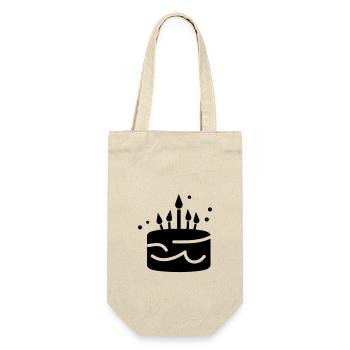 Birthday cake - Gift Bag for Bottles - nature - Front