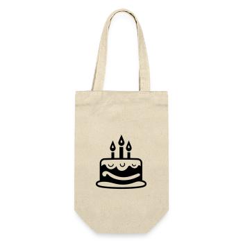 Birthday cake - Gift Bag for Bottles - nature - Front