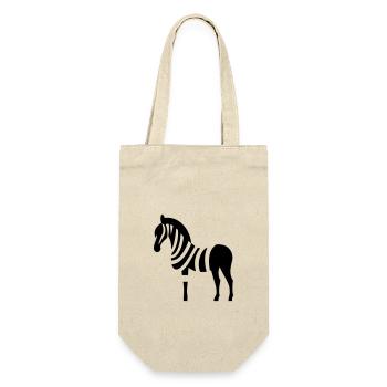 Zebra - Gift Bag for Bottles - nature - Front