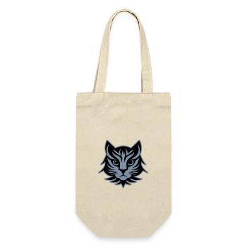 Cat Portrait Head - Gift Bag for Bottles - nature - Front