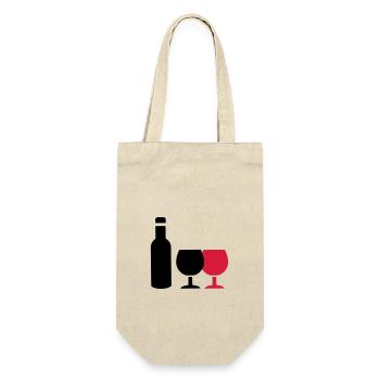Icône du vin - Sac à bouteille - nature - Devant