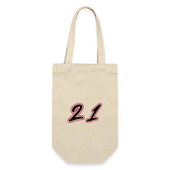 21 Symbole numérique - Sac à bouteille - nature - Devant