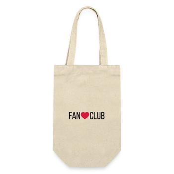 Fan Club Heart - Gift Bag for Bottles - nature - Front