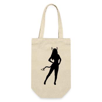 Satan Hot Girl - Gift Bag for Bottles - nature - Front