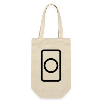 Zener Card | Hollow Circle - Gift Bag for Bottles - nature - Front