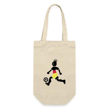 Fussballer Deutschland Meister Krone - Geschenkbeutel für Flaschen - Natur - Vorne