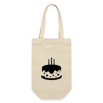 Birthday cake - Gift Bag for Bottles - nature - Front