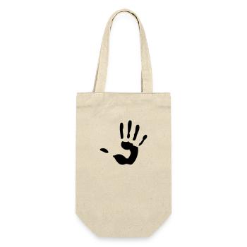 hand - Gift Bag for Bottles - nature - Front