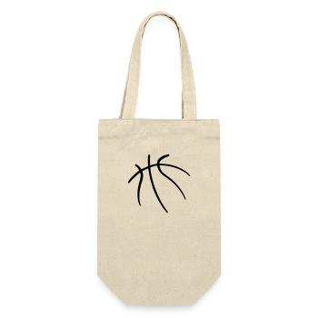 Basketball 29 - Geschenkbeutel für Flaschen - Natur - Vorne