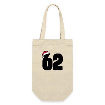 62 Number Christmas - Gift Bag for Bottles - nature - Front