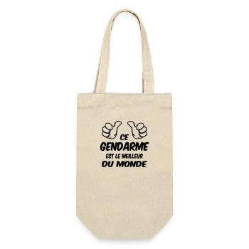 BESTE GENDARME - Geschenkbeutel für Flaschen - Natur - Vorne