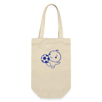 Duck Playing Soccer Ball Goal Shooting Kicking Fun - Gift Bag for Bottles - nature - Front