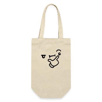 Icon Expression réfléchie du visage - Sac à bouteille - nature - Devant