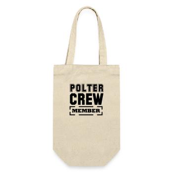Polterabend Polter Crew Member - Geschenkbeutel für Flaschen - Natur - Vorne