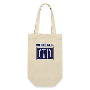werkzeug werkstatt 01 - Geschenkbeutel für Flaschen - Natur - Vorne